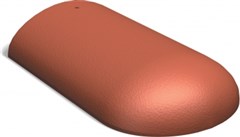 BENDERS Hřebenáč koncový oblý -  barva dle tašky základní - lesklý povrch Candor